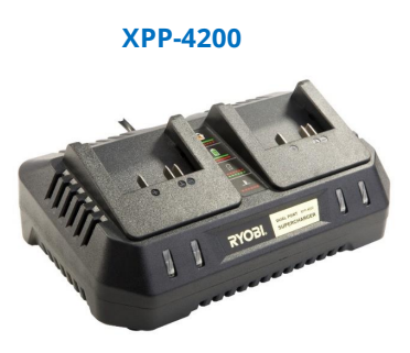 Ryobi XPP-4200 18V Li-Ion 4200mAh Smart Dual Charger