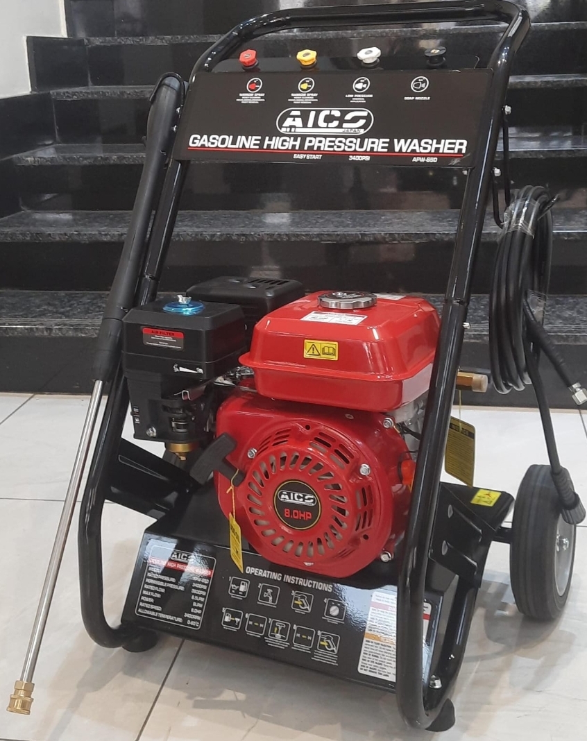 Aico Japan 3400PSI Petrol Pressure Washer (Heavy-Duty Car Wash Machine)