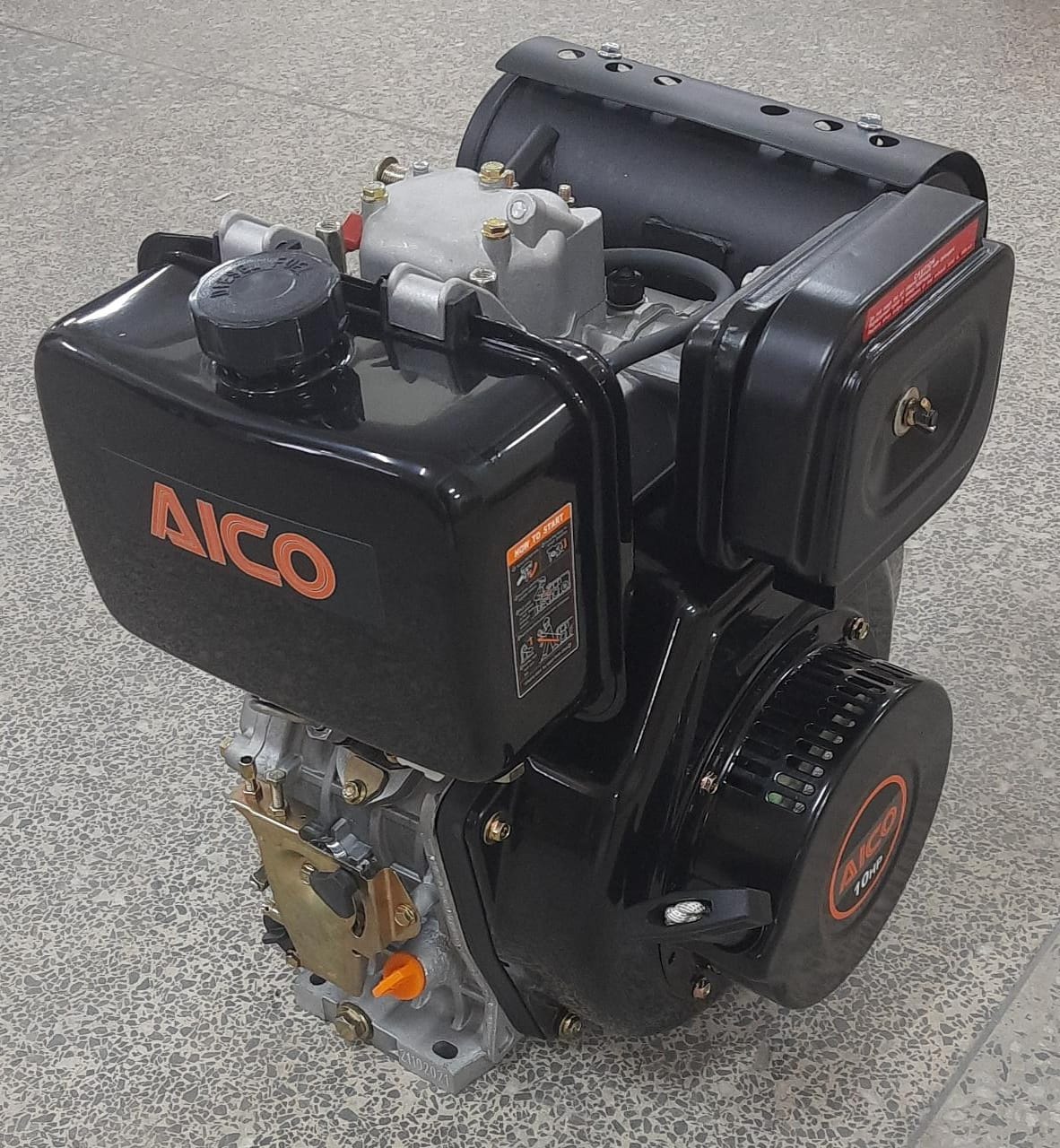 Aico 10HP Diesel Engine - Air-Cooled Industrial Engine for Pumps, Posho Mills & Generators