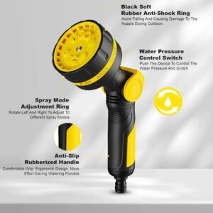 10-Pattern Water Spray Gun (1/2″ or 3/4″ Hose Fittings)