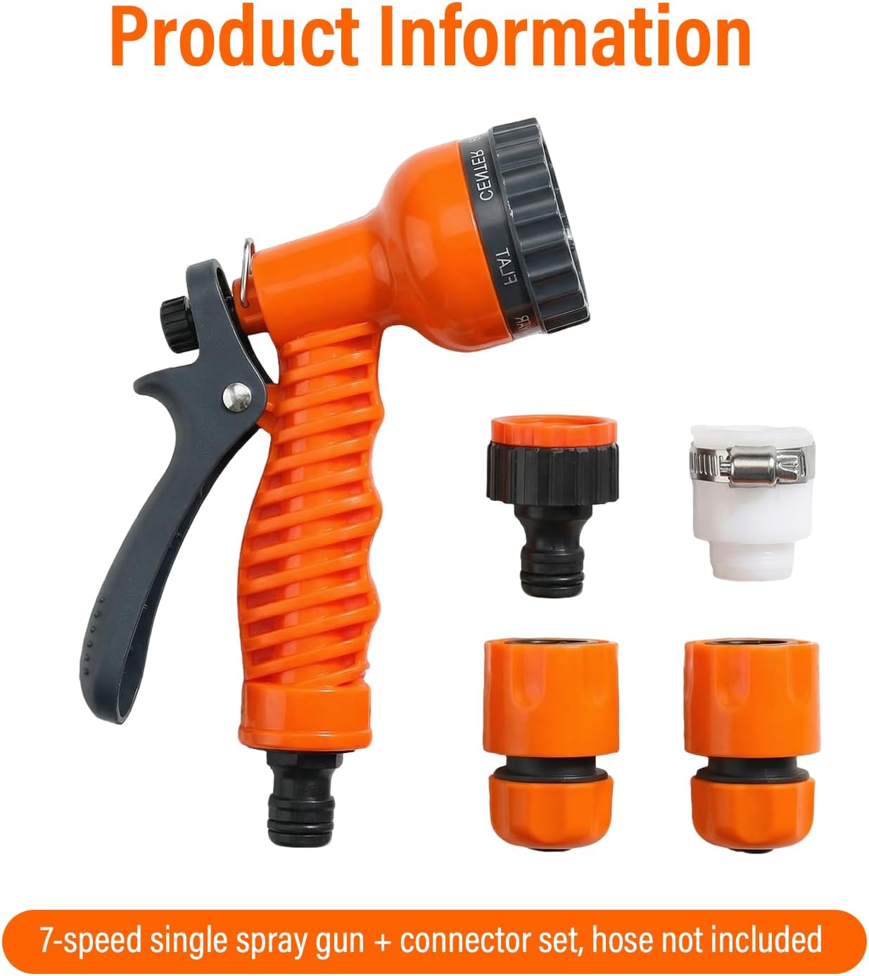 7-Pattern Multi-Function Garden Hose Spray Gun Set - Image 2